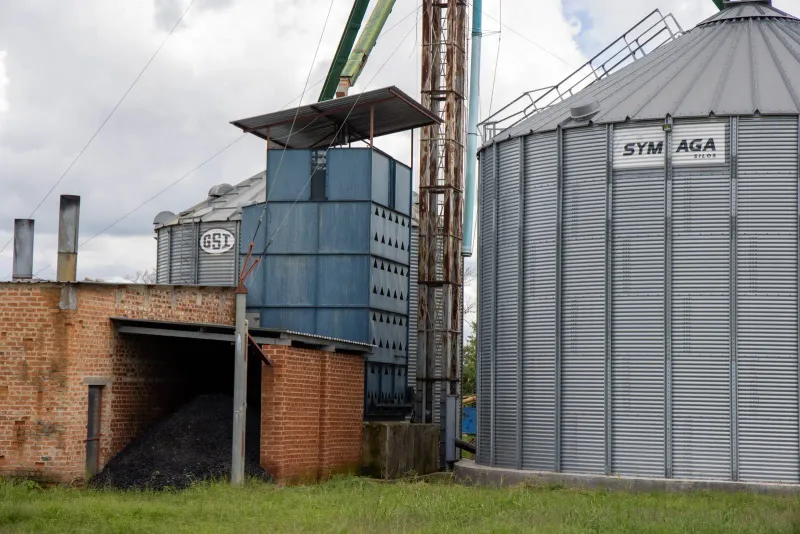 ROC continuous flow grain dryer installation